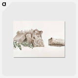 アートポストカード-Capitals in the Villa Mattei and the Baths of Caracalla
 - ジョセフス アウグストゥス クニップ Postcard.