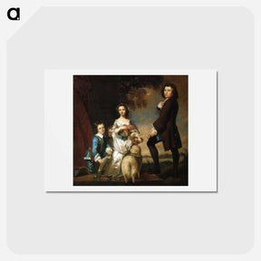 アートポストカード-Thomas and Martha Neate, with Tutor - ジョシュア レノルズ Postcard.