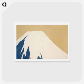 アートポストカード-Mount Fuji from Momoyogusa–Flowers of a Hundred Generations - 神坂 雪佳 Postcard.