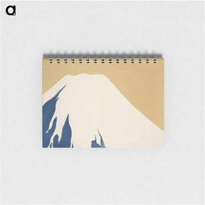 アートメモ帳-Mount Fuji from Momoyogusa–Flowers of a Hundred Generations - 神坂 雪佳 Memo.