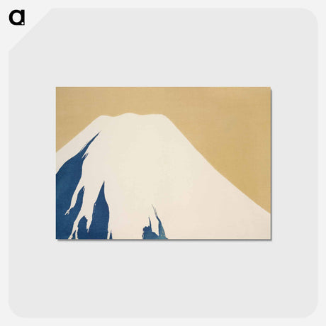 アートポストカード-Mount Fuji from Momoyogusa–Flowers of a Hundred Generations - 神坂 雪佳 Postcard.