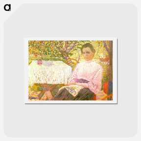 アートポストカード-Portrait of a Member of the Artist's Family - カジミール マレーヴィチ Postcard.