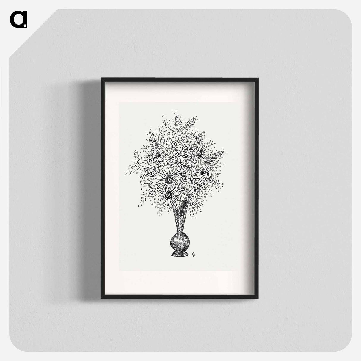 Flower vase - レオ ゲステル Poster.