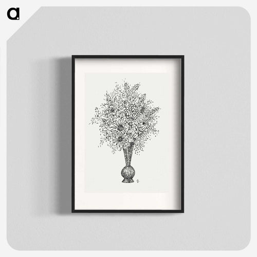 花瓶の花束 - レオ ヘステル Poster.