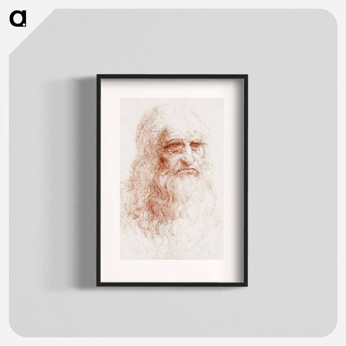 Leonardo da Vinci's Self-portrait - レオナルド ダ ヴィンチ Poster.