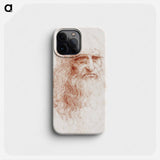 Leonardo da Vinci's Self-portrait - レオナルド ダ ヴィンチ Phone Case.