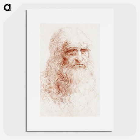 Leonardo da Vinci's Self-portrait - Leonardo da Vinci Poster.