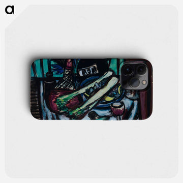 Still Life with Chianti Bottle and Celery
 - マックス ベックマン Phone Case.