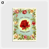 アートポストカード-The Rose Without Thorns, Advertisement for Wampole's Preparation
 - 国立医学図書館 Postcard.