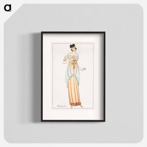アートポスター-Woman in anklelength tubular dress - オットー フリードリヒ カール レンデッケ Poster.