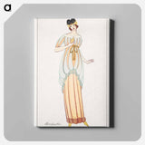 Woman in anklelength tubular dress - オットー フリードリヒ カール レンデッケ Canvas.