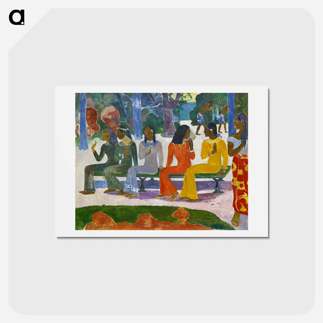 アートポストカード-We Shall Not Go to Market Today - ポール ゴーギャン Postcard.