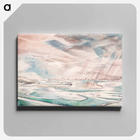 アートパネル-A rainy day - ポール ナッシュ Canvas.