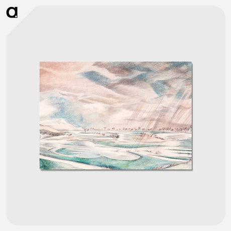 アートポストカード-A rainy day - ポール ナッシュ Postcard.