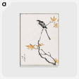 アートポストカード-Japanese Long-tailed Tit and Maple Tree
 - 鳥類図鑑 Postcard.