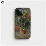 Flowers in a Vase - Pierre Auguste Renoir Phone Case.