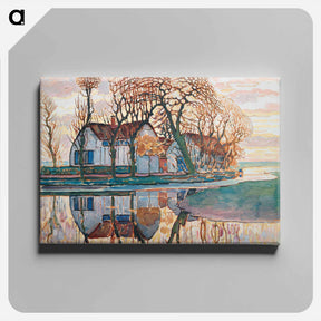 アートパネル-Farm near Duivendrecht - ピエト モンドリアン Canvas.