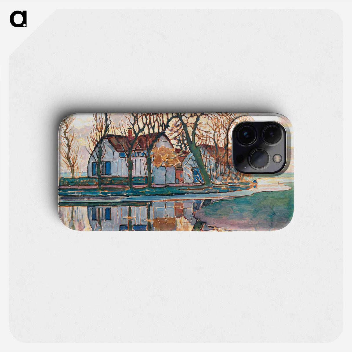 Farm near Duivendrecht - Piet Mondrian Phone Case.