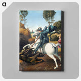 Raphael's Saint George and the Dragon - ラファエロ サンティ Canvas.