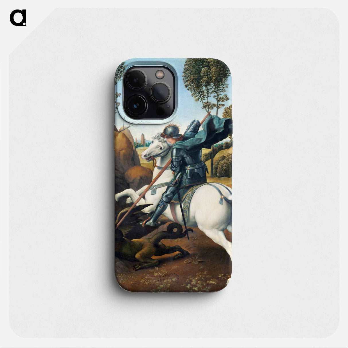 Raphael's Saint George and the Dragon - ラファエロ サンティ Phone Case.