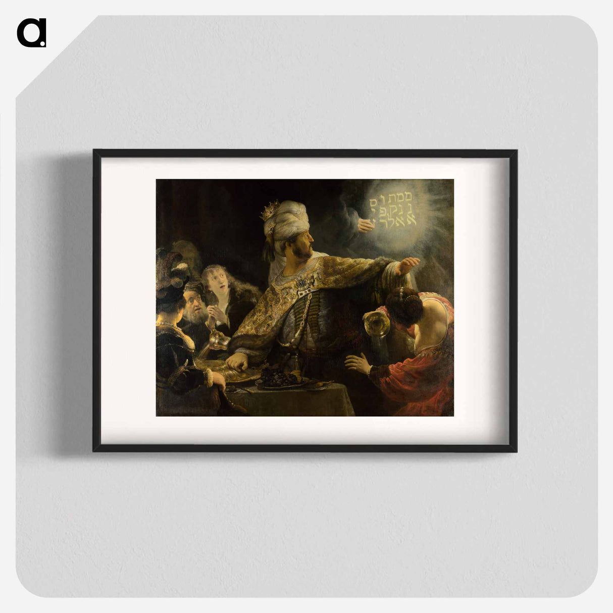 Belshazzar's Feast - Rembrandt van Rijn Poster.