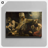 Belshazzar's Feast - Rembrandt van Rijn Canvas.