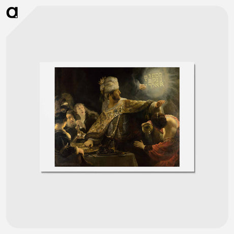 アートポストカード-Belshazzar's Feast - レンブラント ファン レイン Postcard.