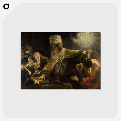 アートポストカード-Belshazzar's Feast - レンブラント ファン レイン Postcard.