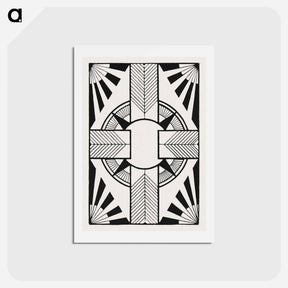 アートポストカード-Ornament with Circle and Cross
 - サミュエル ジェスルン Postcard.