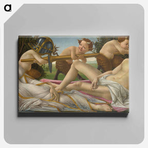 アートパネル-Mars and Venus - サンドロ ボッティチェッリ Canvas.