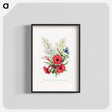 アートポスター-Lilac, Marvel of Peru and Spiderwort
 - 花言葉 Poster.