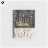 アートメモ帳-Flower Arrangements, Peacock, Butterflies, and Insect from Mira Calligraphiae Monumenta
 - 書道のお手本 Memo.