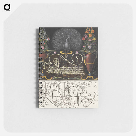 アートメモ帳-Flower Arrangements, Peacock, Butterflies, and Insect from Mira Calligraphiae Monumenta
 - 書道のお手本 Memo.