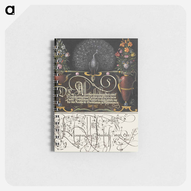 アートメモ帳-Flower Arrangements, Peacock, Butterflies, and Insect from Mira Calligraphiae Monumenta
 - 書道のお手本 Memo.
