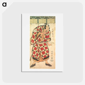 アートポストカード-Ōtani Hiroji III as Hata no Daizen Taketora - 東洲斎 写楽 Postcard.