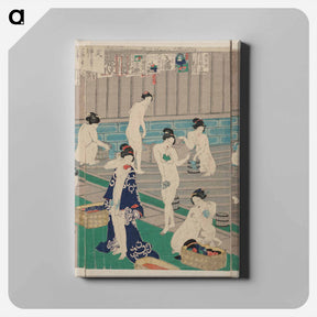 アートパネル-Hada kurabe hana no shōbuyu kurabe, koshi yuki no ya - 豊原 国周 Canvas.