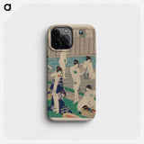 Hada kurabe hana no shōbuyu kurabe, koshi yuki no ya - 豊原 国周 Phone Case.