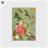 Basketry Work by Ichida Shōshichirō, Naniwa, after Hiroshige
 - 歌川 広重 Postcard.