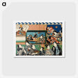 アートポストカード-Actors Viewing Votive Pictures of Themselves
 - 歌川 国貞 Postcard.