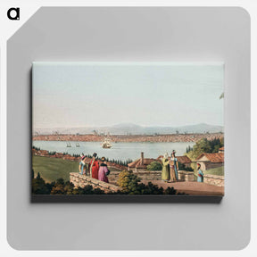 アートパネル-View of Constantinople from Views in the Ottoman Dominions, in Europe, in Asia, and some of the Mediterranean islands - オスマン帝国領内の景色 Canvas.