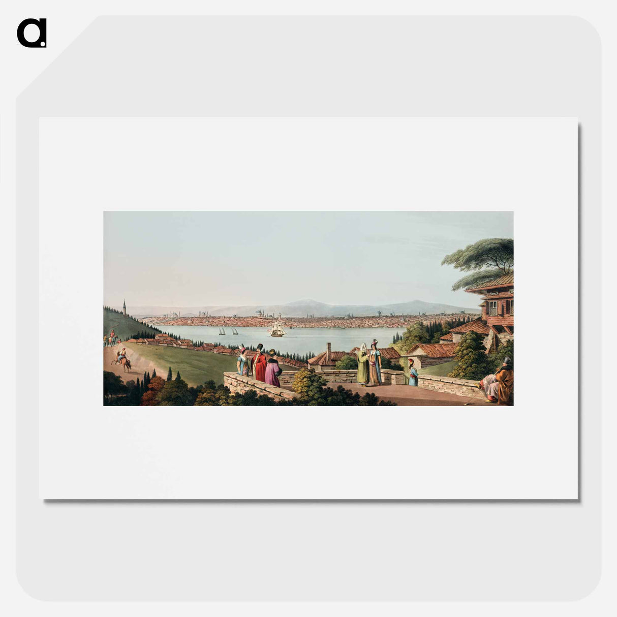 View of Constantinople from Views in the Ottoman Dominions, in Europe, in Asia, and some of the Mediterranean islands - Views of the Ottoman Empire Poster.