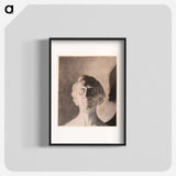 HW Bissen's portrait bust of HC Andersen - Vilhelm Hammershøi Poster.