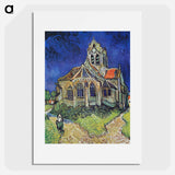 The Church at Auvers - Vincent van Gogh Poster.