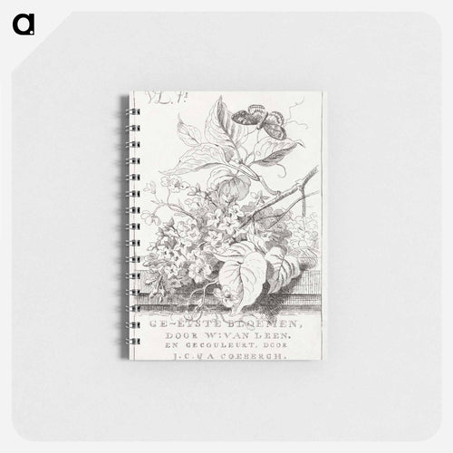 Flower study with butterfly - ウィレム ヴァン リーン Memo.