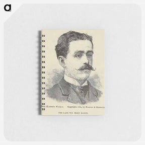 アートメモ帳-"The Late Wm. Bliss Baker", engraving first published in Harper's Weekly, 1886. - ウィリアム ブリス ベイカー Memo.