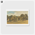 アートポストカード-Bushey Church from the South West - ウィリアム ヘンリー ハント Postcard.
