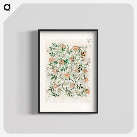 William Morris(ウィリアム モリス) - Jasmine pattern - ウィリアム モリス Poster. - artgraph.「アートをもっと気軽に」世界の名画やアート作品をポスターなど身近なアイテムにプリントして販売するサイト「artgraph.」ポスター、アートフレーム、スマホケース、ノート…etcなど多くの製品を用意しております。専属アーティストの作品もあり、ここだけしか買えないアートに出会えます。│