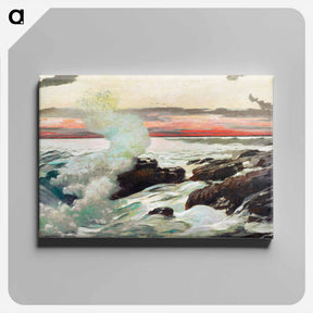 アートパネル-West Point, Prout's Neck - ウィンスロー ホーマー Canvas.