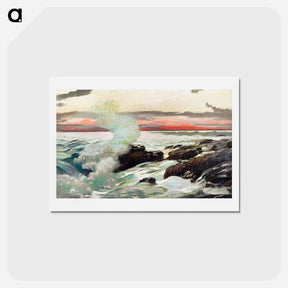 アートポストカード-West Point, Prout's Neck - ウィンスロー ホーマー Postcard.