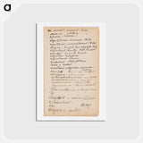 アートポストカード-(unknown)part of a sketchbook - アルバート エーデルフェルト Postcard.